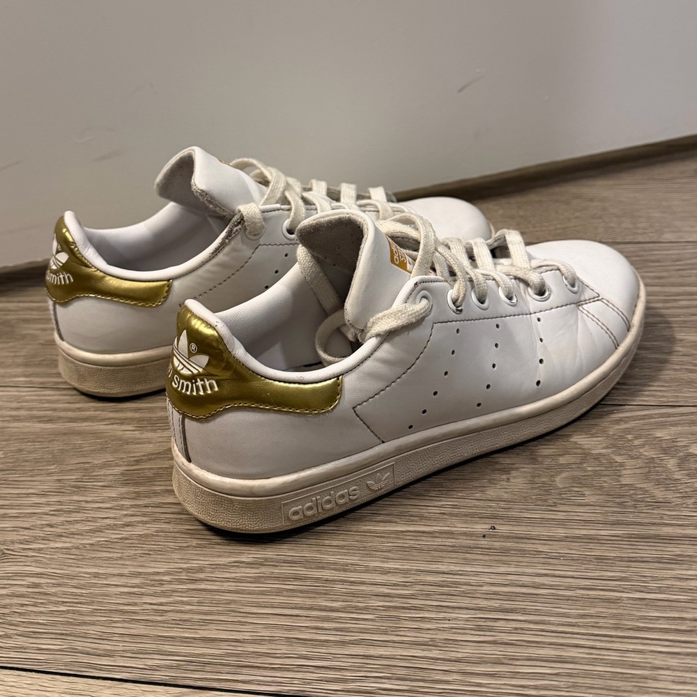 Adidas Stan Smith White and Gold